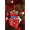 Wizardi 4" Glossy Gingerbread Gift Bag with Snowman Christmas Ornament